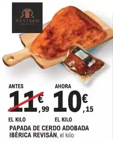 E.Leclerc Revisan - papada de cerdo adobada iberica oferta