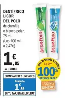 E.Leclerc Licor del polo - dentífrico oferta