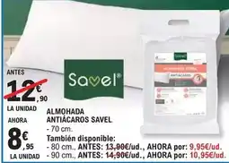 E.Leclerc Savel - almohada antiácaros oferta