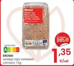 Eroski Eroski - lenteja roja variedad crimson oferta