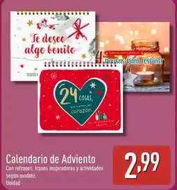 ALDI Calendario de adviento oferta