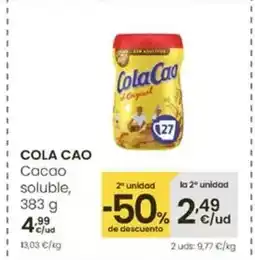 Eroski Cola cao - cacao soluble oferta