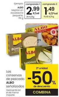 Eroski Albo - mejillon en escabeche pequeño oferta