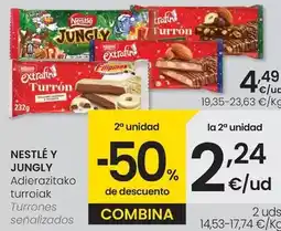 Eroski Nestlé/jungly - turrones oferta