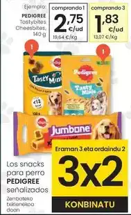 Eroski Pedigree - tastybites cheesbites oferta