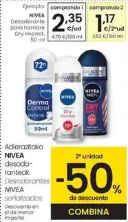 Eroski Nivea - desodorante para hombre dry impact oferta