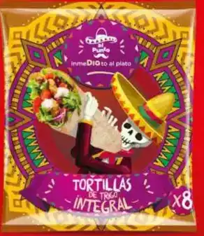 Dia al punto - tortillas integrales 100% 320 g