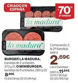 Dia Seleccion de dia - burger meat de cerdo oferta