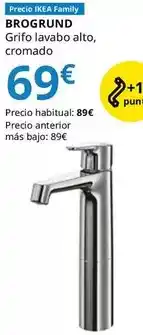 IKEA Brogrund - grifo lavabo alto, cromado oferta