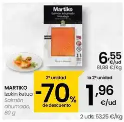 Eroski Martiko - salmon ahumado oferta