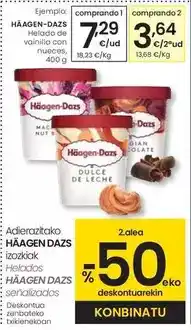 Eroski Häagen-dazs - helado de vanilla con nueces oferta