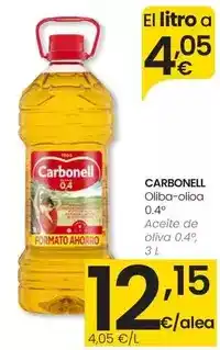 Eroski Carbonell - aceite de oliva 0.4° oferta