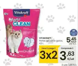 Eroski Vitakraft - perlas gel silice gatos oferta