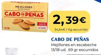 CABO DE PEÑAS Mejillones en escabeche