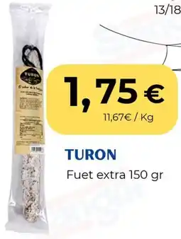 Sangüi TURON Fuet extra oferta