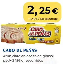 Sangüi CABO DE PEÑAS Atún claro en aceite de girasol oferta