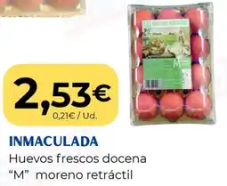 Sangüi INMACULADA Huevos frescos docena "M" moreno retráctil oferta
