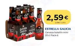 Sangüi ESTRELLA GALICIA Cerveza botellín mini oferta