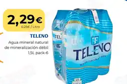 Sangüi TELENO Agua mineral natural de mineralización débil oferta