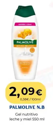 Sangüi PALMOLIVE N.B Gel nutritivo leche y miel oferta