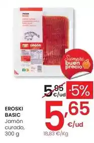 Eroski Eroski basic - jamon curado oferta