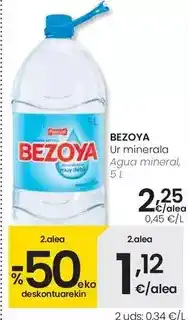 Eroski Bezoya - agua mineral oferta