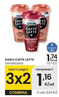Eroski Kaiku - caffe latte oferta