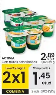 Eroski Activia - con frutas oferta