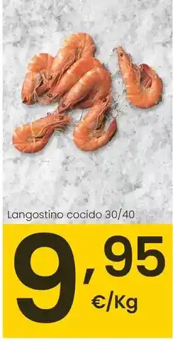 Eroski Langostino cocido 30/40 oferta