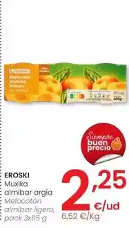 Eroski Eroski - melocotón almíbar ligero oferta