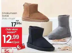 Eroski Bota mujer oferta