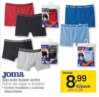 Eroski Joma - pack de slips o boxers oferta
