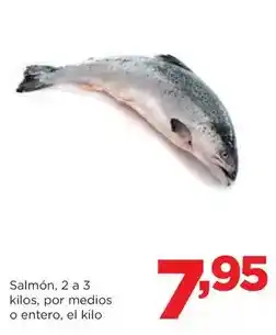 Alimerka Salmón, 2 a 3 kilos, por medios o entero oferta
