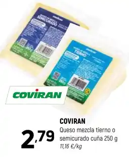 Coviran COVIRAN Queso mezcla tierno o semicurado cuña oferta