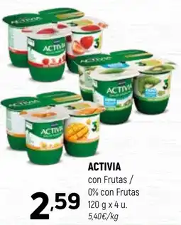 Coviran DANONE Activia con frutas/ 0% con frutas oferta