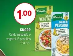 Coviran KNORR Caldo pescado o vegetal 12 pastillas oferta