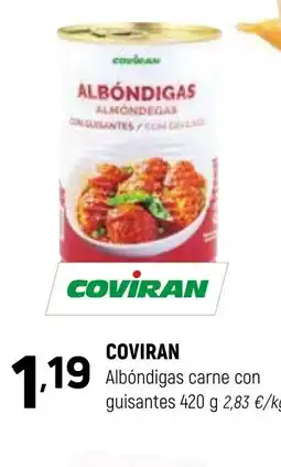 Coviran COVIRAN Albóndigas carne con guisantes oferta