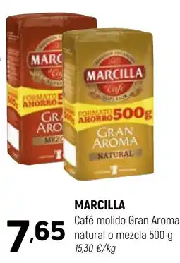 Coviran MARCILLA Café molido Gran Aroma natural o mezcla oferta