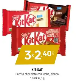 Coviran KIT-KAT Barrita chocolate con leche, blanco o dark oferta