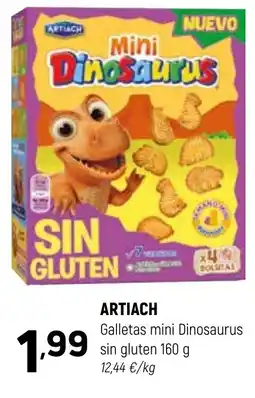 Coviran ARTIACH Galletas mini Dinosaurus sin gluten oferta