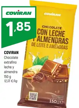 Coviran COVIRAN Chocolate extrafino leche y almendra oferta