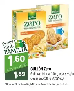 Coviran GULLÓN Zero Galletas María o desayuno oferta