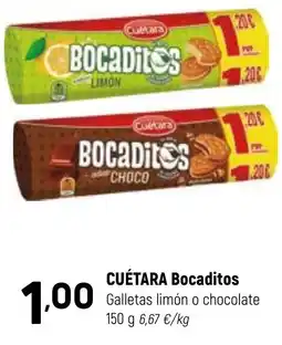 Coviran CUÉTARA Bocaditos Galletas limón o chocolate oferta