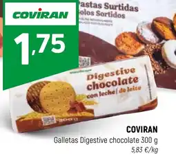 Coviran COVIRAN Galletas Digestive chocolate oferta