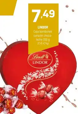 Coviran LINDOR Caja bombones corazón choco- leche oferta