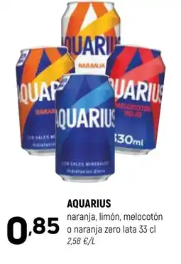 Coviran AQUARIUS naranja, limón, melocotón o naranja zero oferta