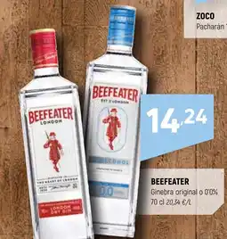 Coviran BEEFEATER Ginebra original o 0'0% oferta