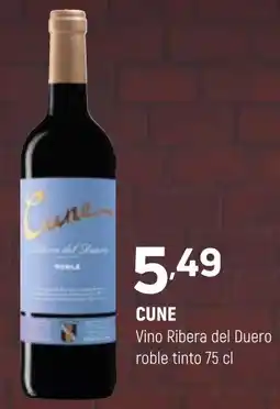 Coviran CUNE Vino Ribera del Duero roble tinto oferta