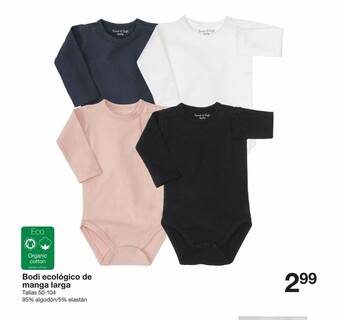 Zeeman Bodi Ecológico De Manga Larga oferta