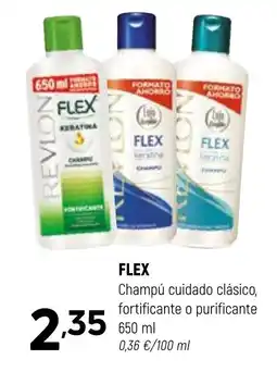 Coviran FLEX Champú cuidado clásico, fortificante o purificante oferta